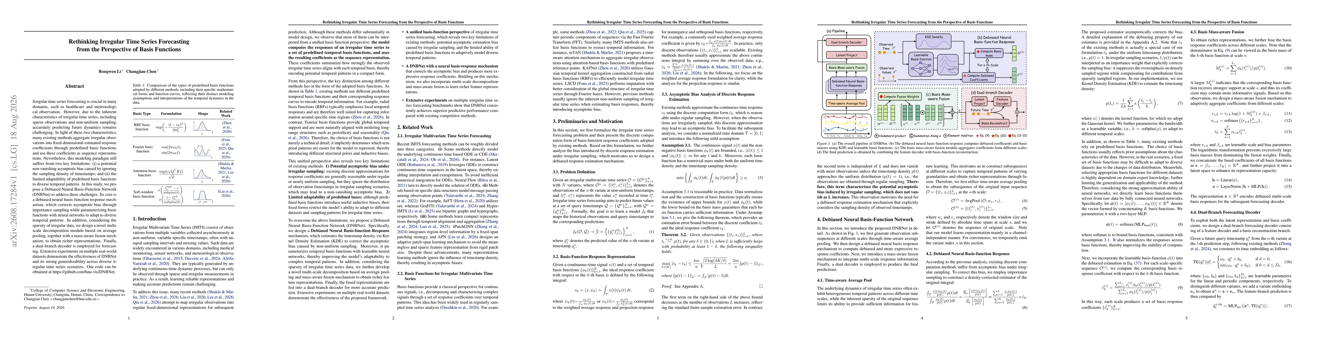 Thumbnail for Rethinking Irregular Time Series Forecasting from the Perspective of Basis Functions