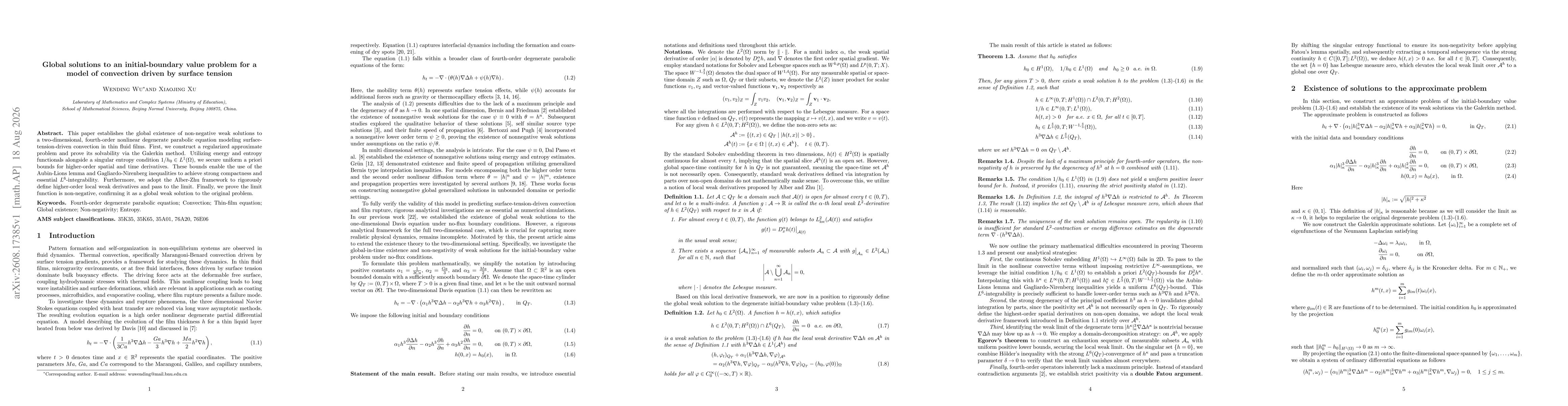 Thumbnail for Global solutions to an initial-boundary value problem for a model of convection driven by surface tension