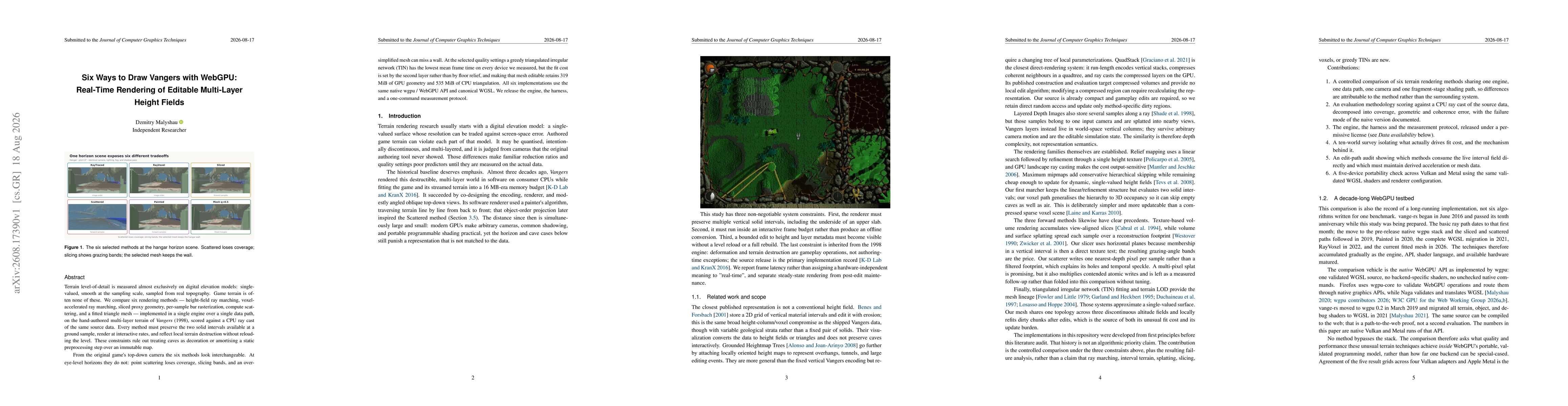 Thumbnail for Six Ways to Draw Vangers with WebGPU: Real-Time Rendering of Editable Multi-Layer Height Fields