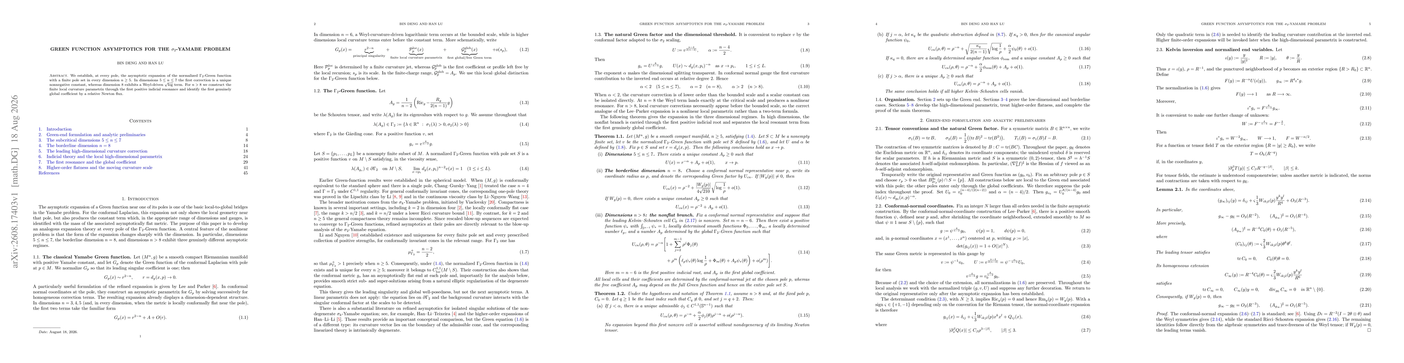 Thumbnail for Green function asymptotics for the $σ_2$-Yamabe problem