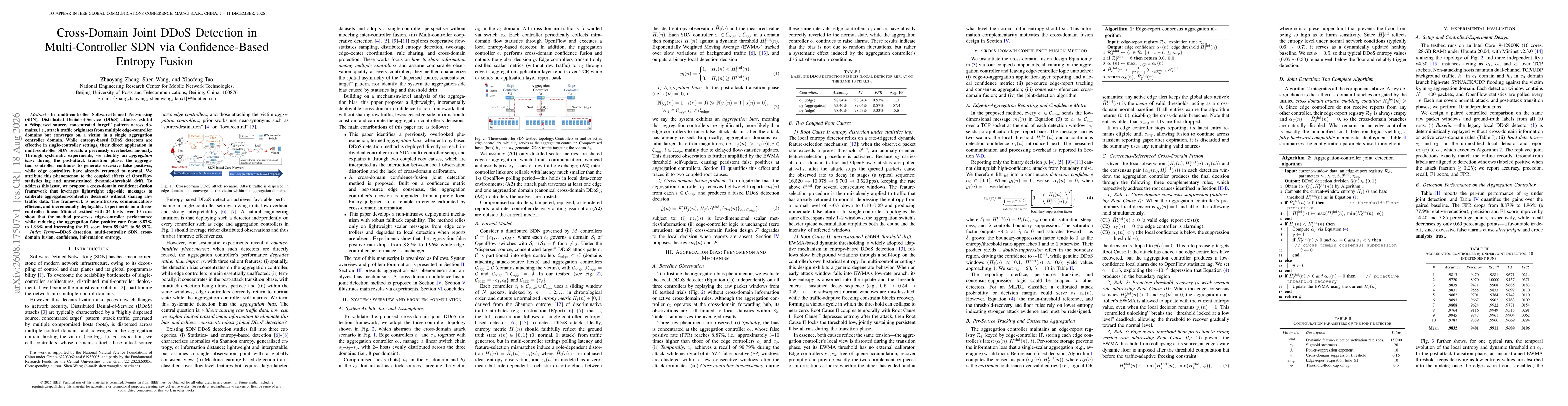 Thumbnail for Cross-Domain Joint DDoS Detection in Multi-Controller SDN via Confidence-Based Entropy Fusion