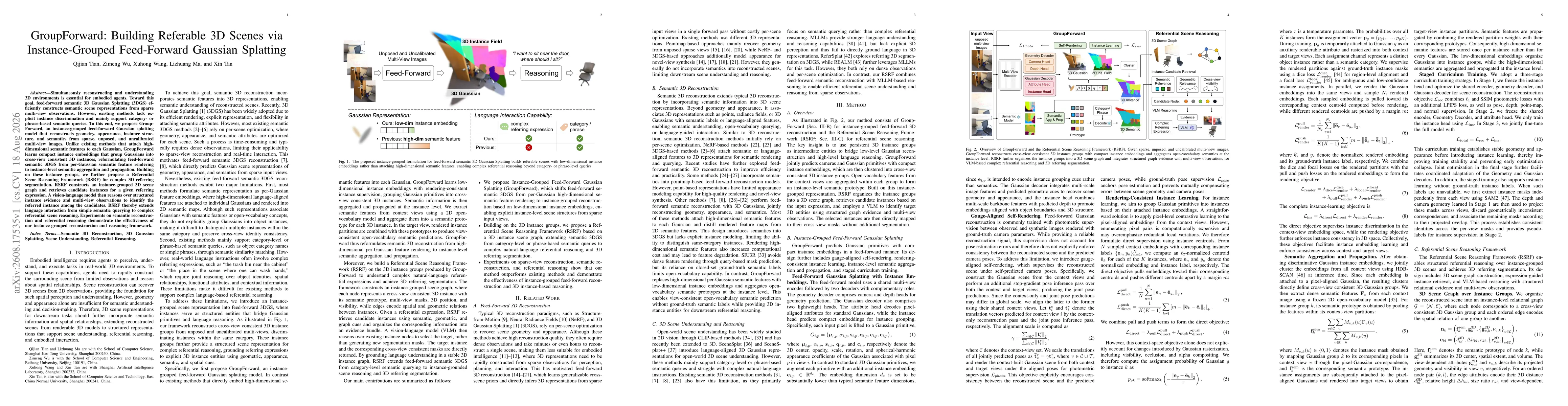 Thumbnail for GroupForward: Building Referable 3D Scenes via Instance-Grouped Feed-Forward Gaussian Splatting