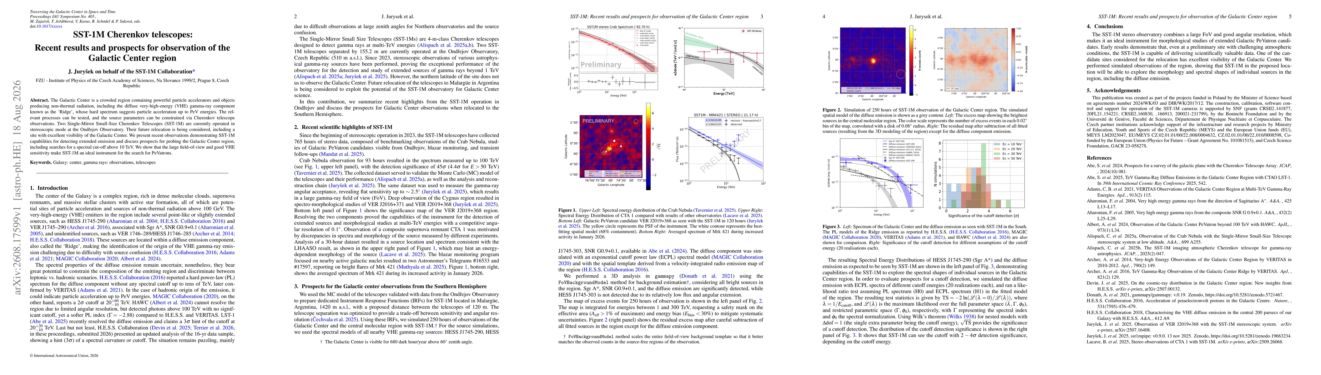 Thumbnail for SST-1M: Recent results and prospects for observation of the Galactic Center region