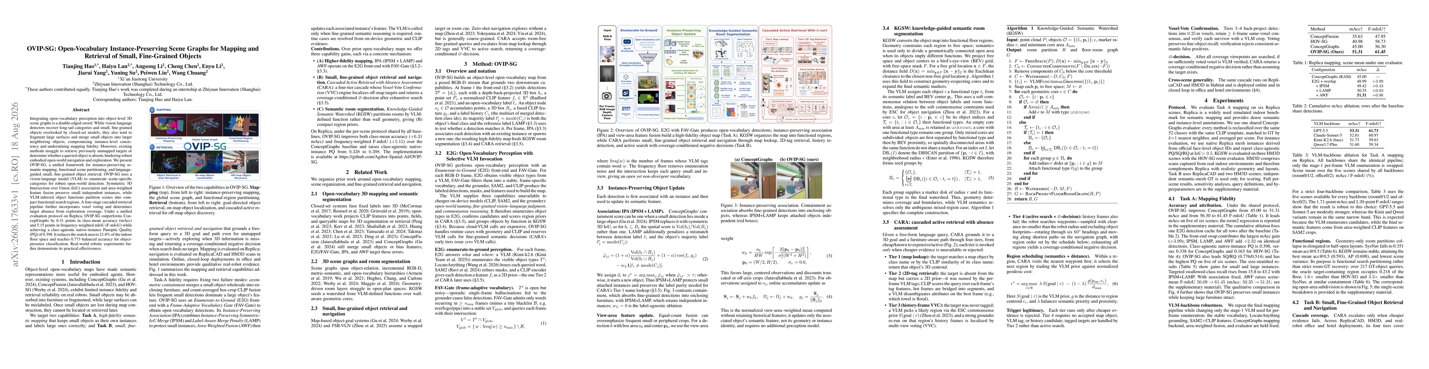 Thumbnail for OVIP-SG: Open-Vocabulary Instance-Preserving Scene Graphs for Mapping and Retrieval of Small, Fine-Grained Objects