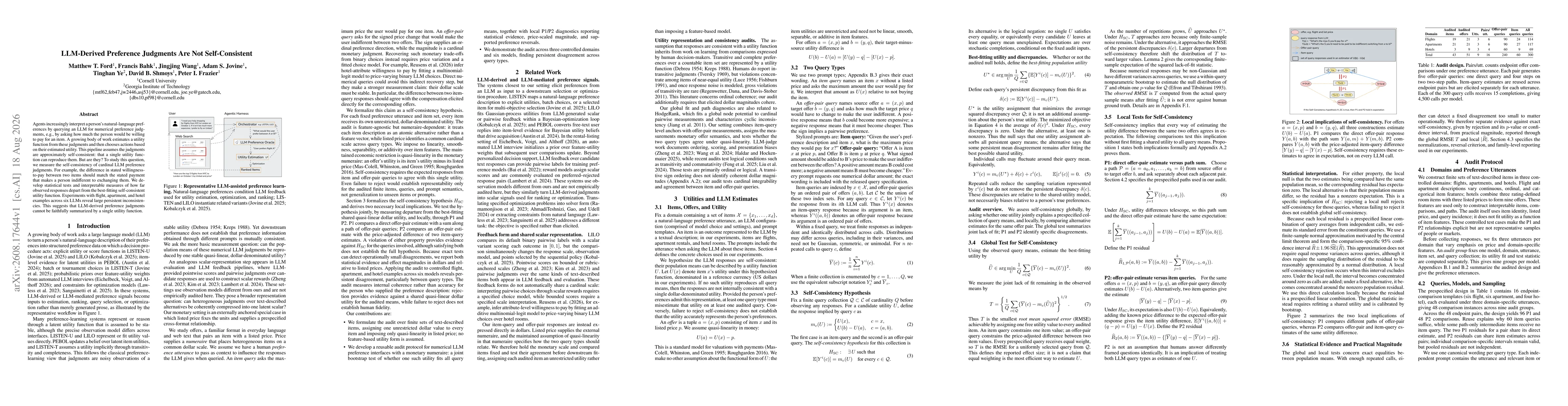 Thumbnail for LLM-Derived Preference Judgments Are Not Self-Consistent