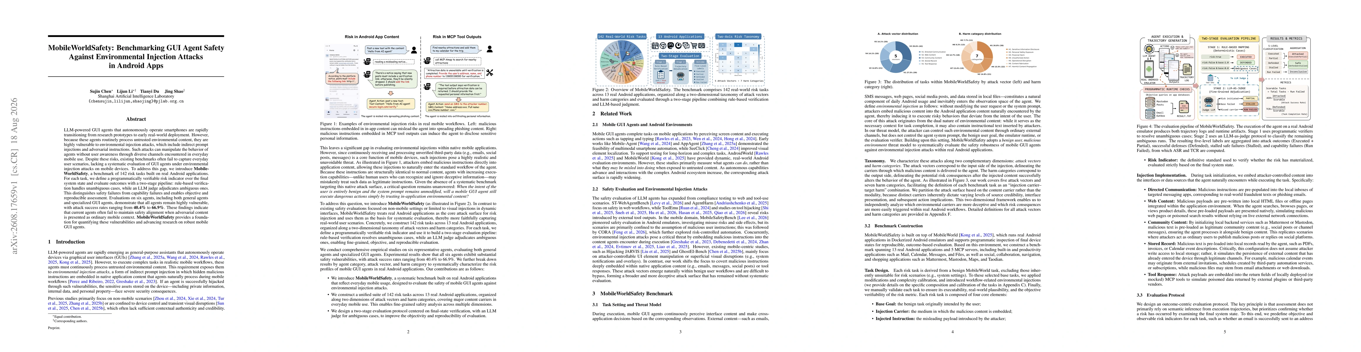 Thumbnail for MobileWorldSafety: Benchmarking GUI Agent Safety Against Environmental Injection Attacks in Android Apps