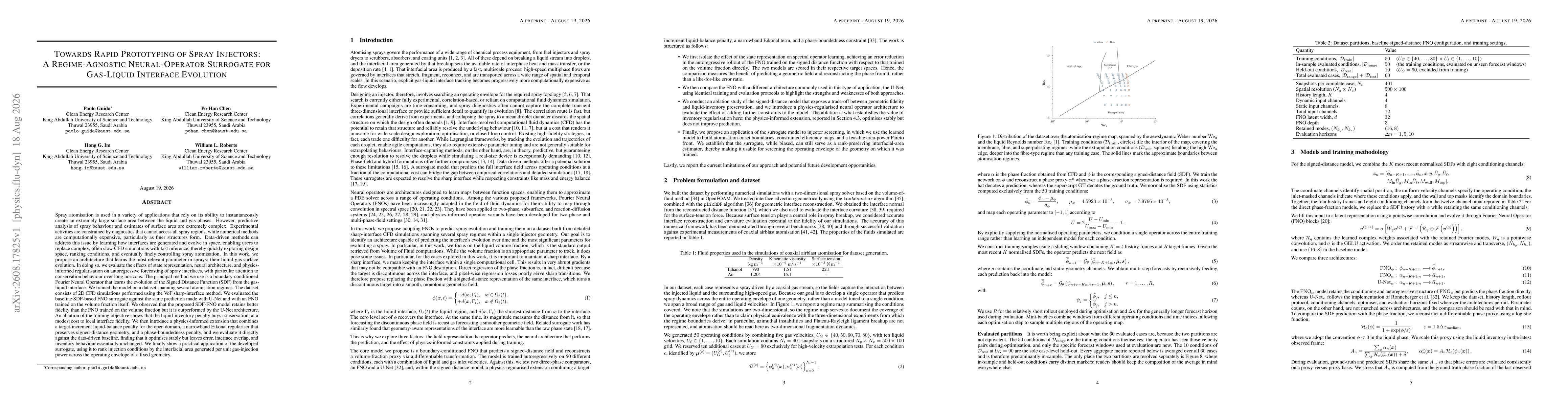 Thumbnail for Towards Rapid Prototyping of Spray Injectors: A Regime-Agnostic Neural Operator Surrogate for Gas-Liquid Interface Evolution