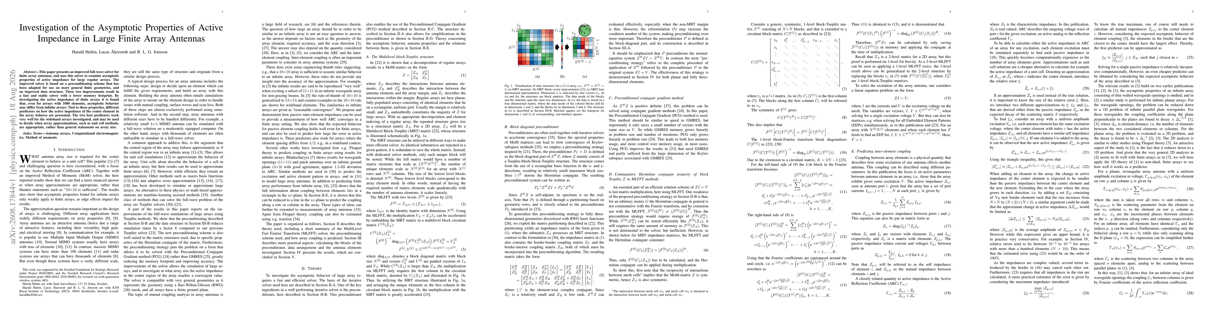 Thumbnail for Investigation of the Asymptotic Properties of Active Impedance in Large Finite Array Antennas