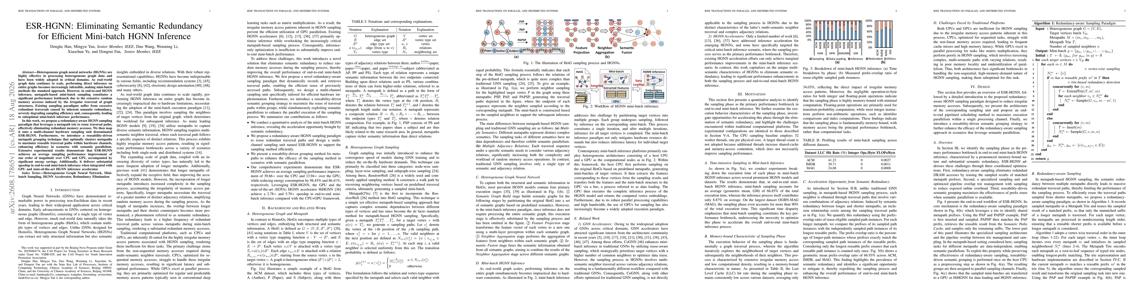 Thumbnail for ESR-HGNN: Eliminating Semantic Redundancy for Efficient Mini-batch HGNN Inference
