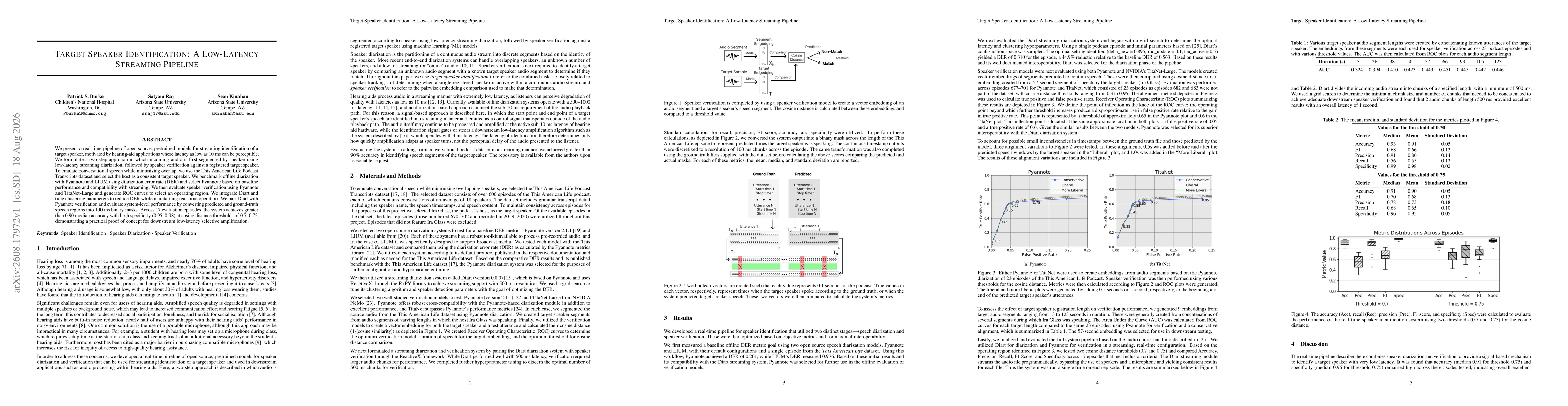 Thumbnail for Target Speaker Identification: A Low-Latency Streaming Pipeline