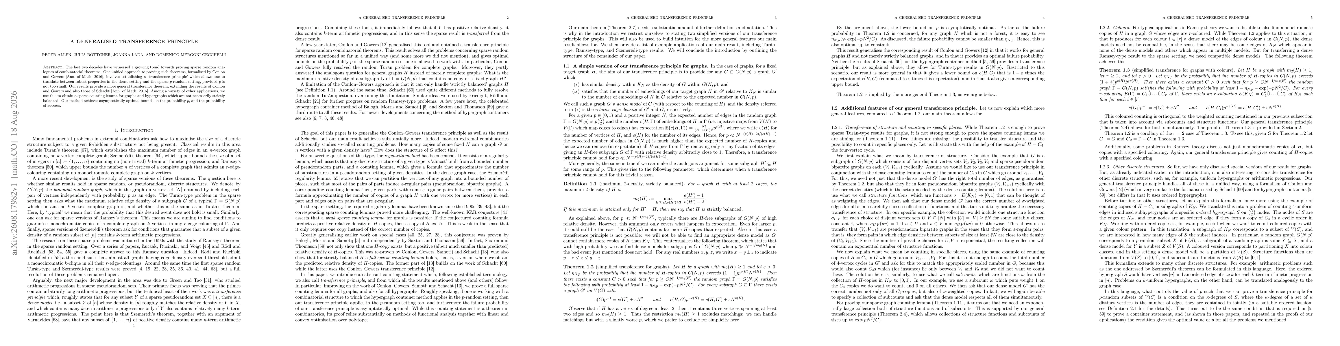 Thumbnail for A generalised transference principle