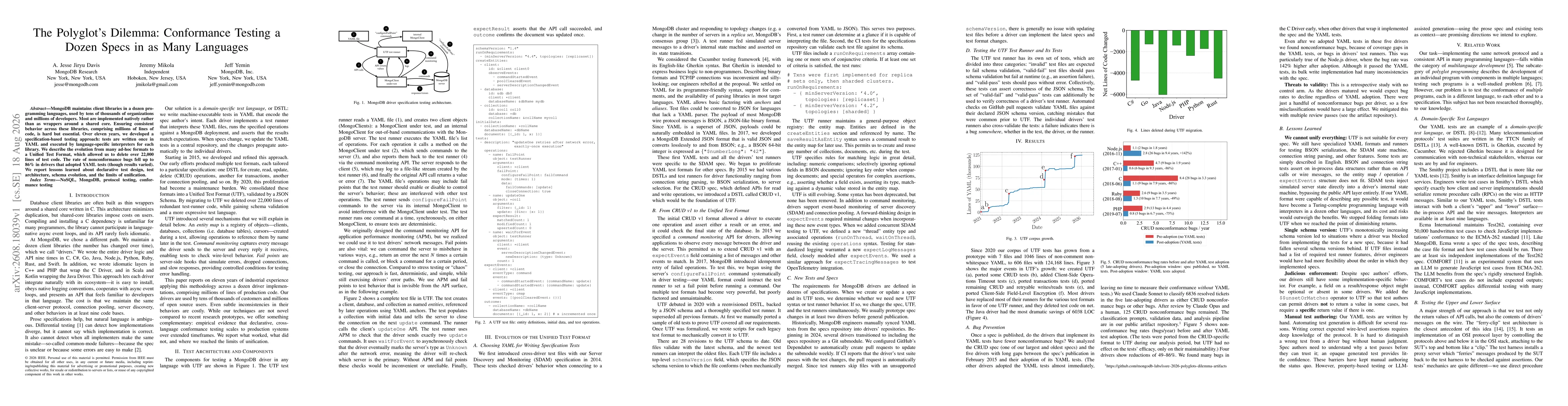 Thumbnail for The Polyglot's Dilemma: Conformance Testing a Dozen Specs in as Many Languages