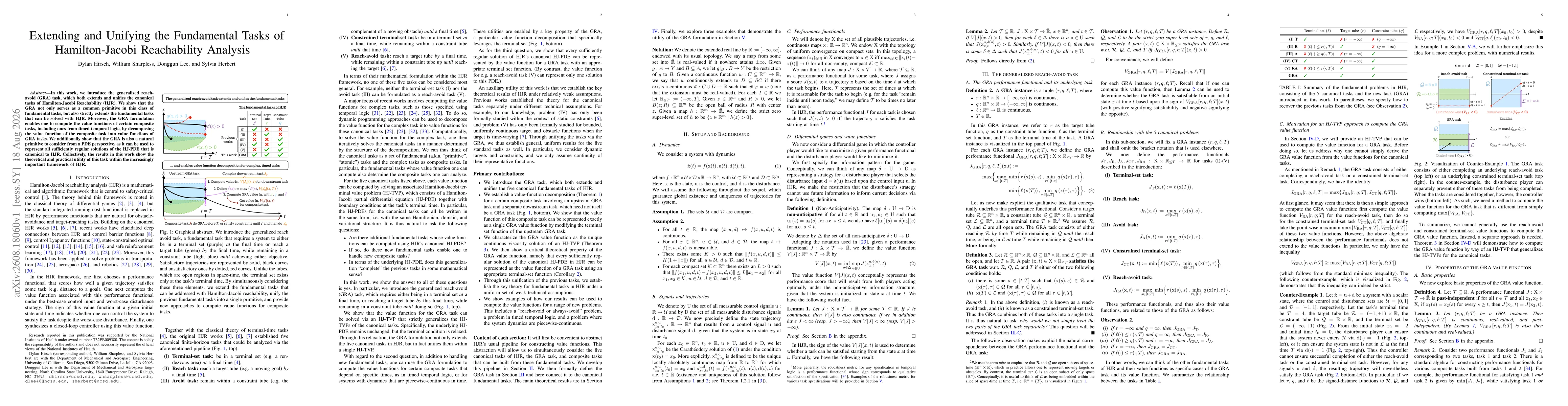 Thumbnail for Extending and Unifying the Fundamental Tasks of Hamilton-Jacobi Reachability Analysis