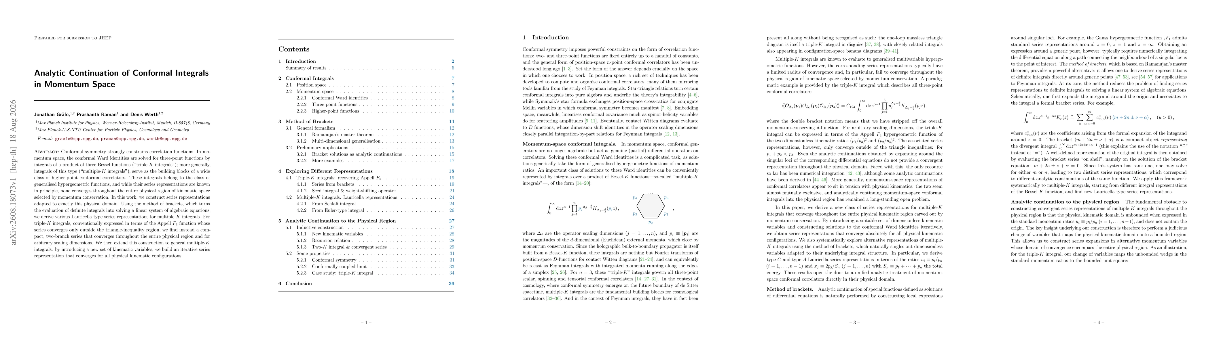 Thumbnail for Analytic Continuation of Conformal Integrals in Momentum Space