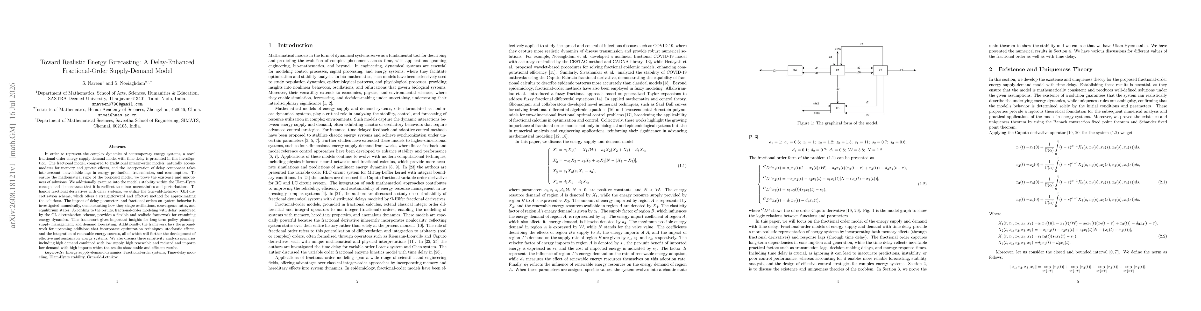 Thumbnail for Toward Realistic Energy Forecasting: A Delay-Enhanced Fractional-Order Supply-Demand Model
