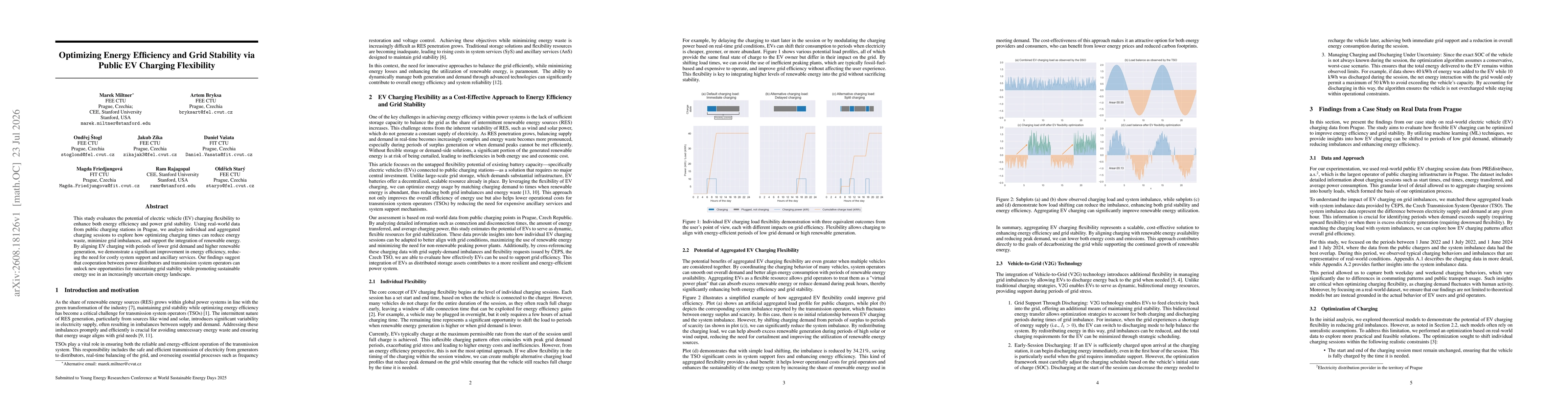 Thumbnail for Optimizing Energy Efficiency and Grid Stability via Public EV Charging Flexibility