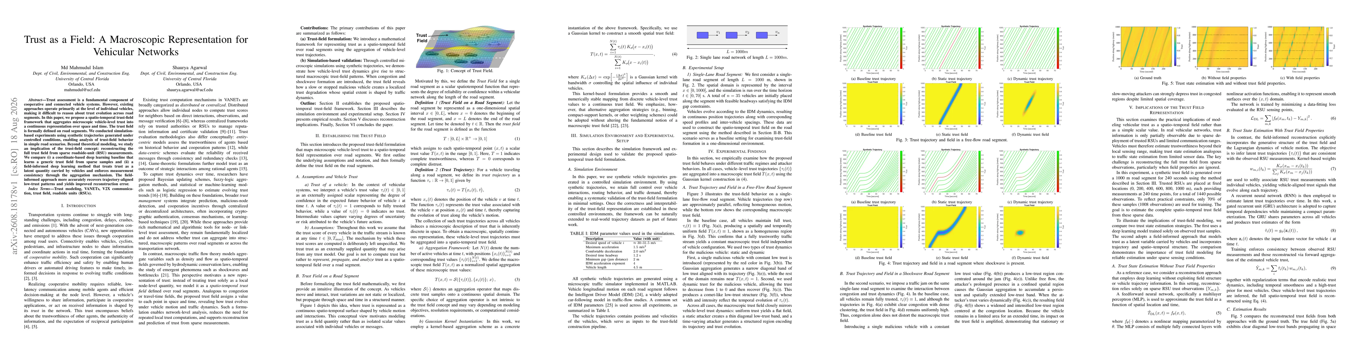 Thumbnail for Trust as a Field: A Macroscopic Representation for Vehicular Networks