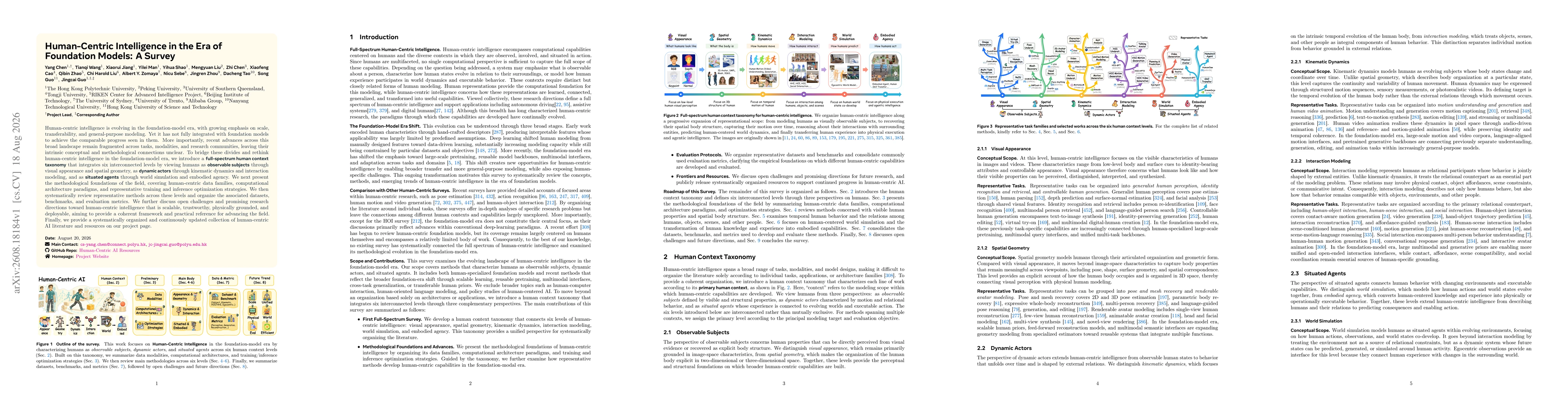Thumbnail for Human-Centric Intelligence in the Era of Foundation Models: A Survey