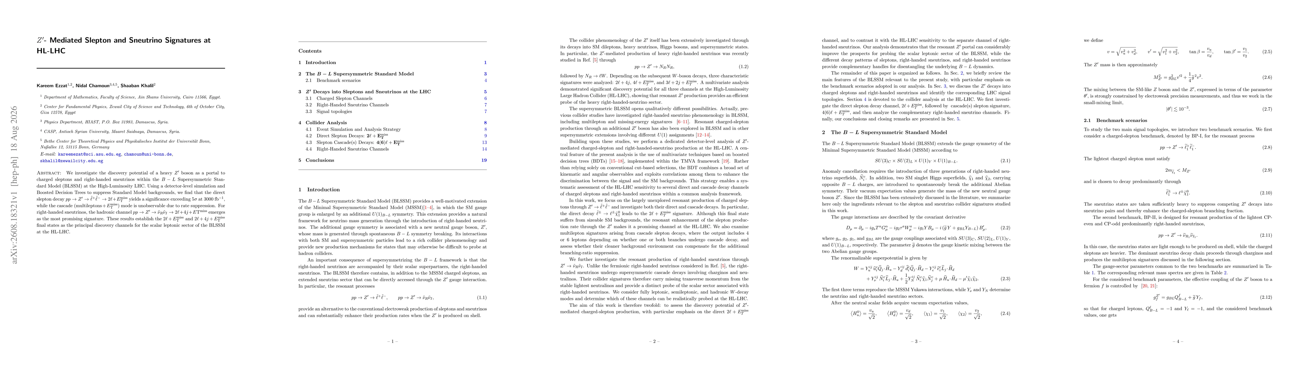 Thumbnail for Z'-Mediated Slepton and Sneutrino Signatures at HL-LHC