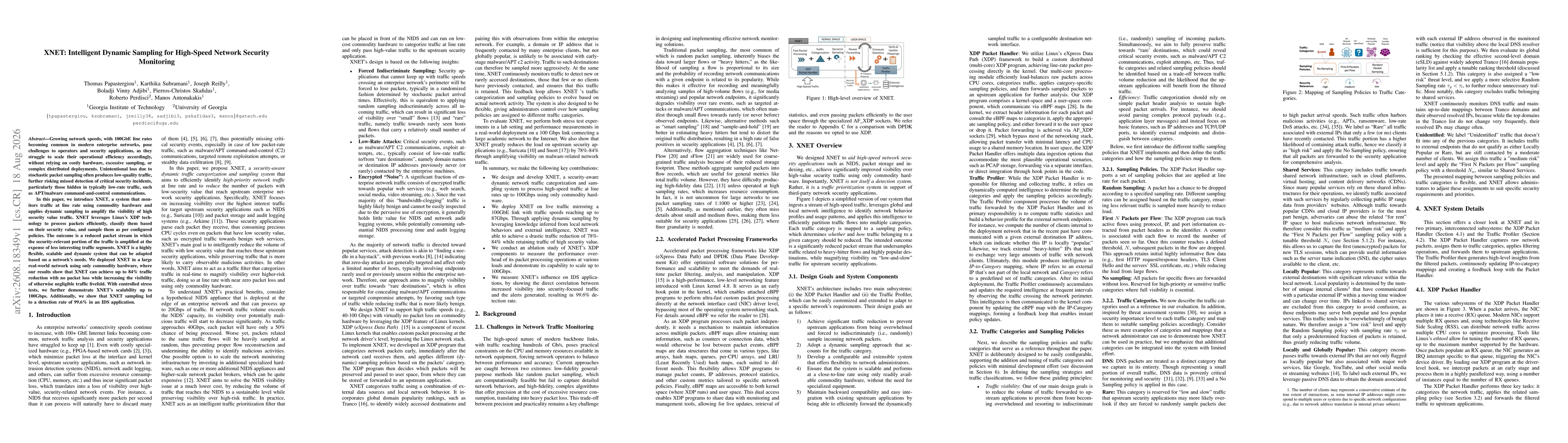 Thumbnail for XNET: Intelligent Dynamic Sampling for High-Speed Network Security Monitoring