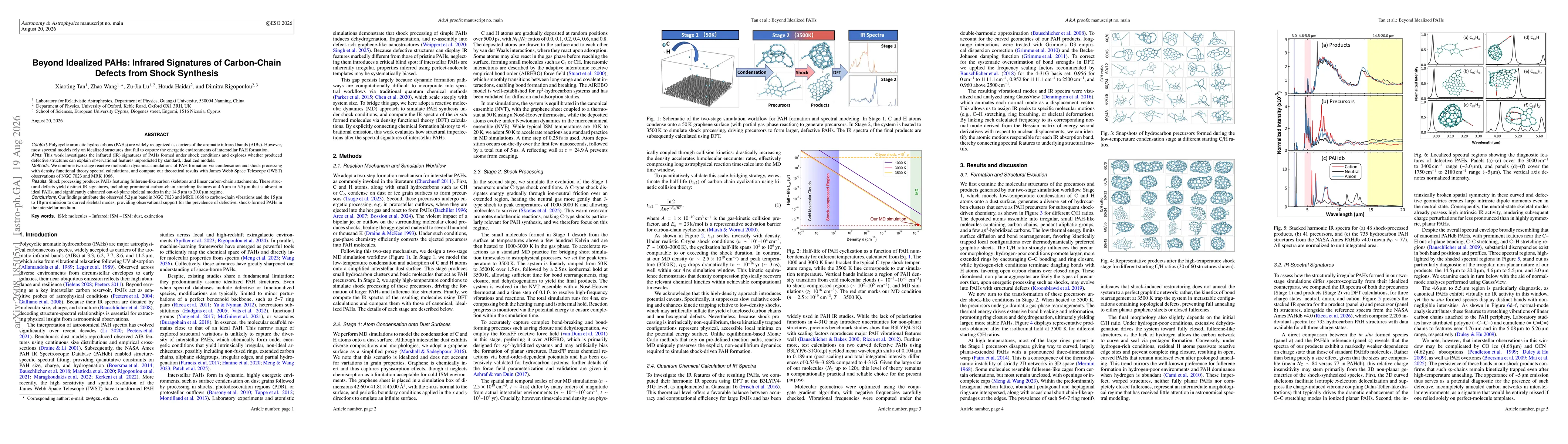 Thumbnail for Beyond Idealized PAHs: Infrared Signatures of Carbon-Chain Defects from Shock Synthesis