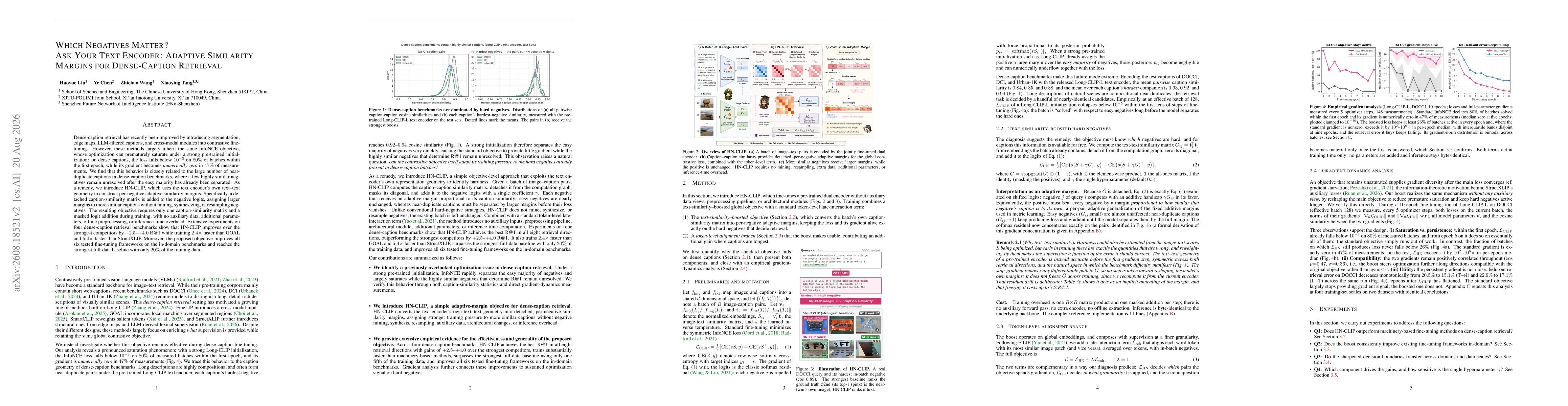Thumbnail for Which Negatives Matter? Ask Your Text Encoder: Adaptive Similarity Margins for Dense-Caption Retrieval