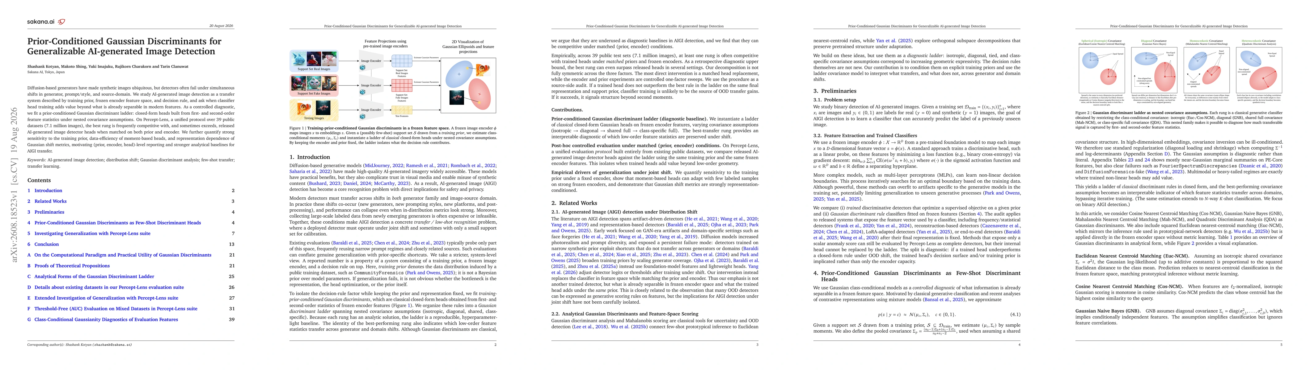 Thumbnail for Prior-Conditioned Gaussian Discriminants for Generalizable AI-generated Image Detection