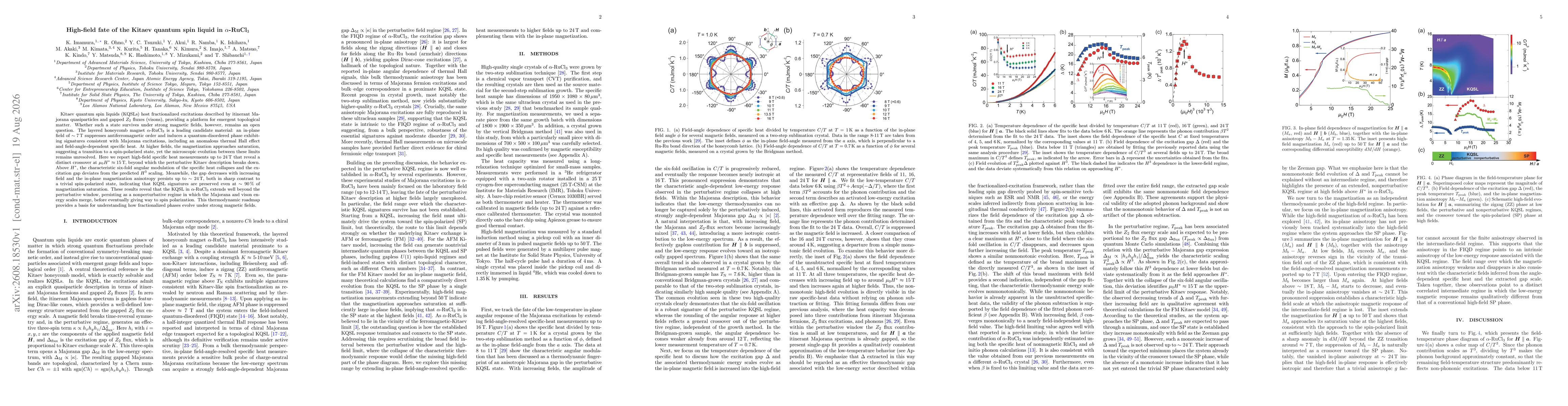 Thumbnail for High-field fate of the Kitaev quantum spin liquid in $α$-RuCl$_3$