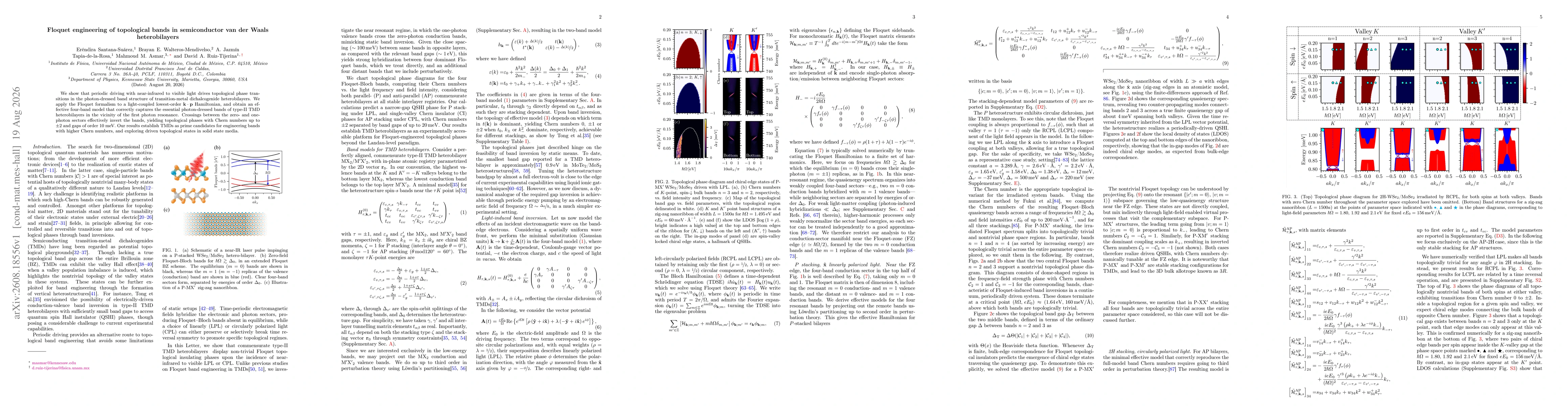 Thumbnail for Floquet engineering of topological bands in semiconductor van der Waals heterobilayers