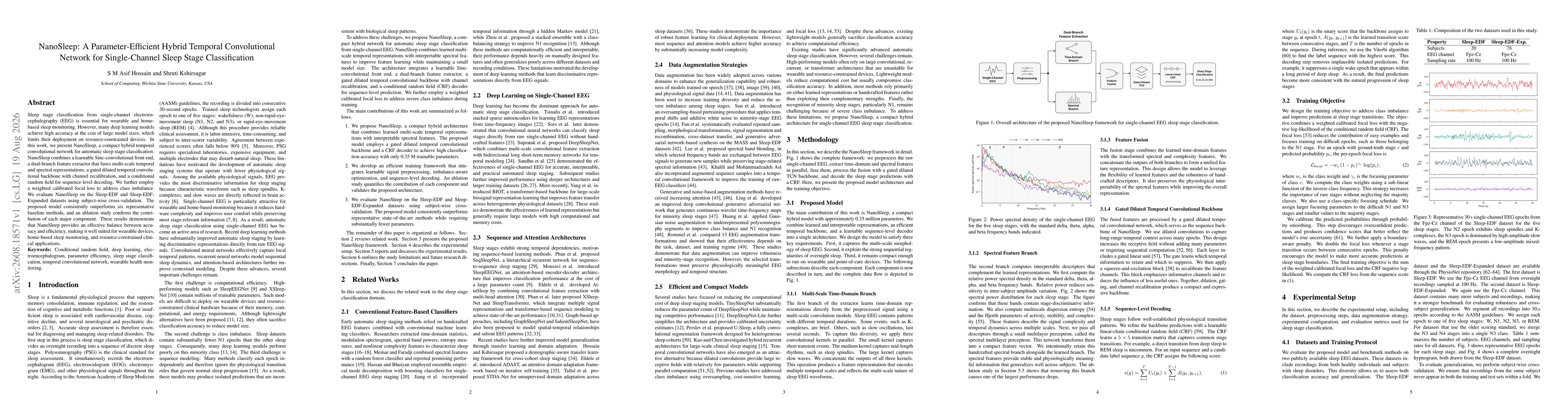Thumbnail for NanoSleep: A Parameter-Efficient Hybrid Temporal Convolutional Network for Single-Channel Sleep Stage Classification