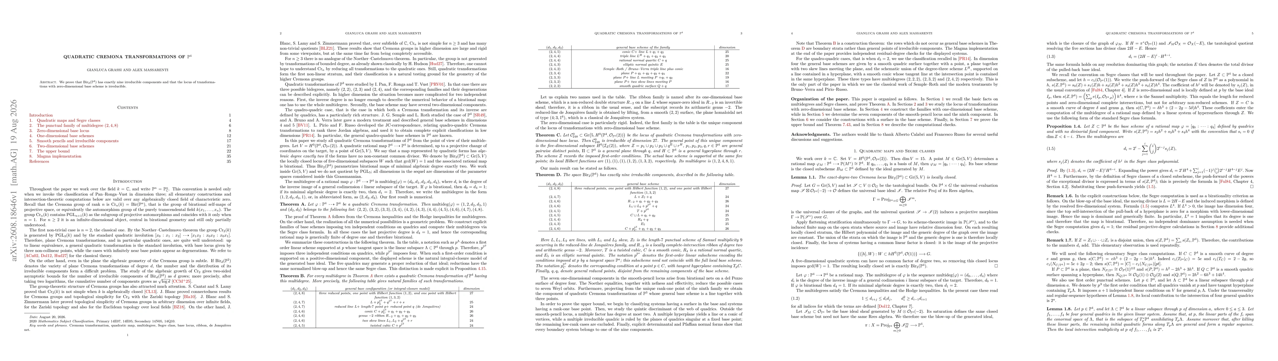 Thumbnail for Quadratic Cremona transformations of $\mathbb{P}^4$