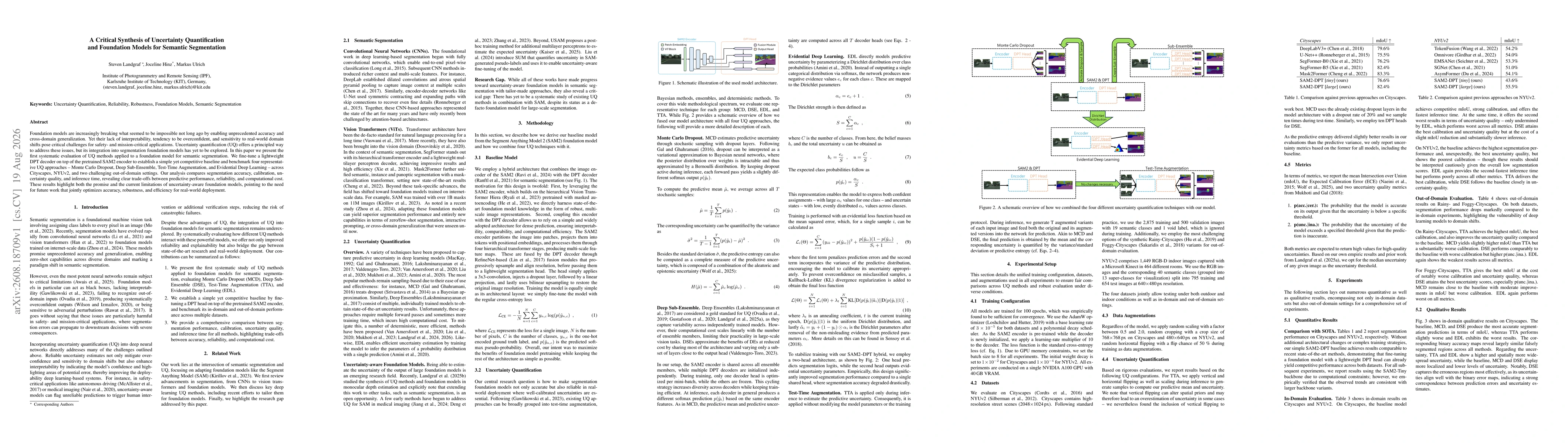 Thumbnail for A Critical Synthesis of Uncertainty Quantification and Foundation Models for Semantic Segmentation
