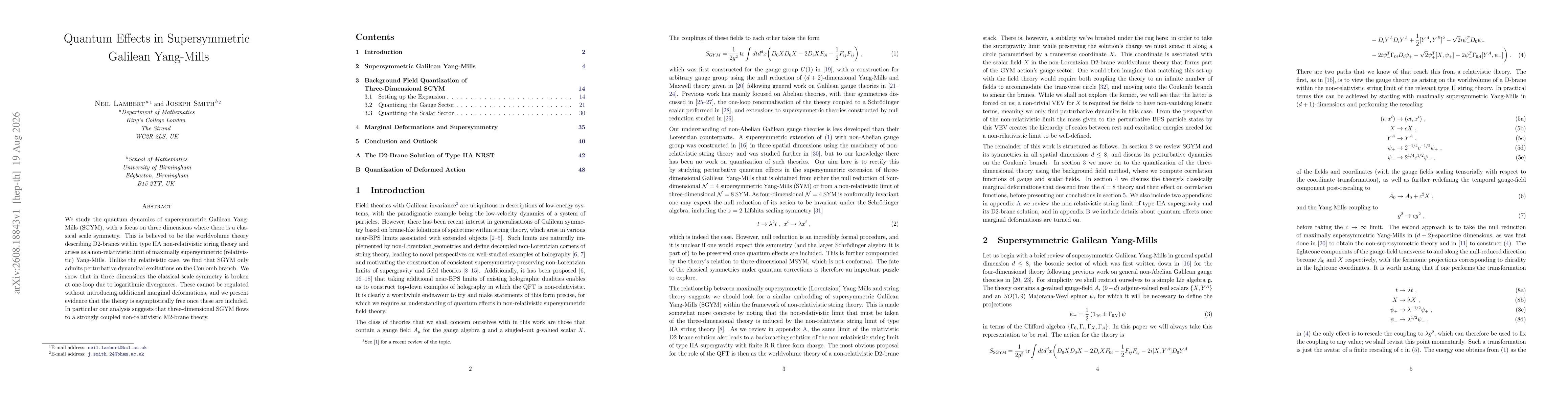 Thumbnail for Quantum Effects in Supersymmetric Galilean Yang-Mills