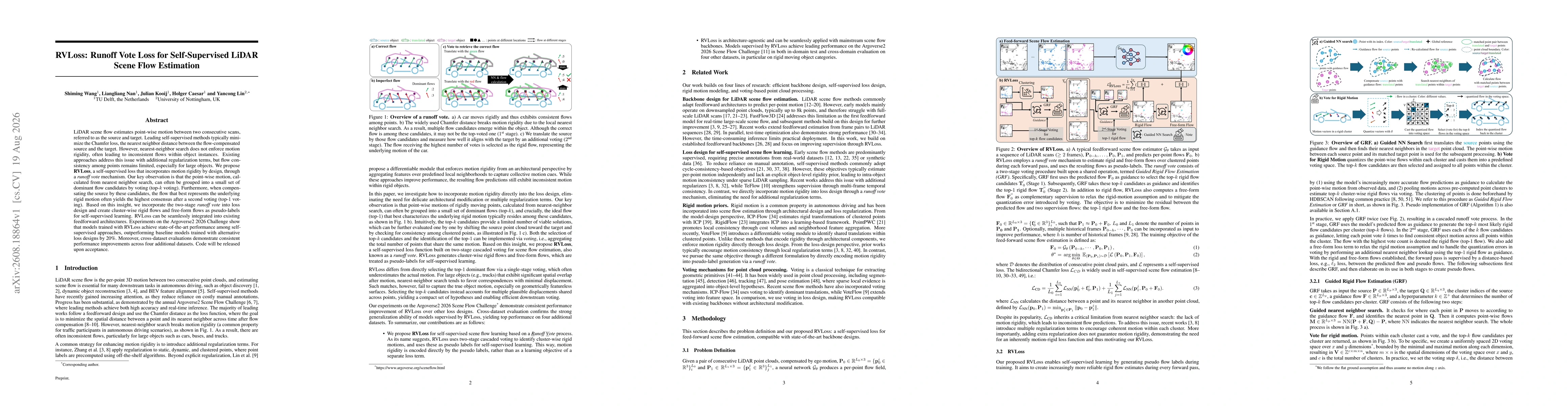 Thumbnail for RVLoss: Runoff Vote Loss for Self-Supervised LiDAR Scene Flow Estimation