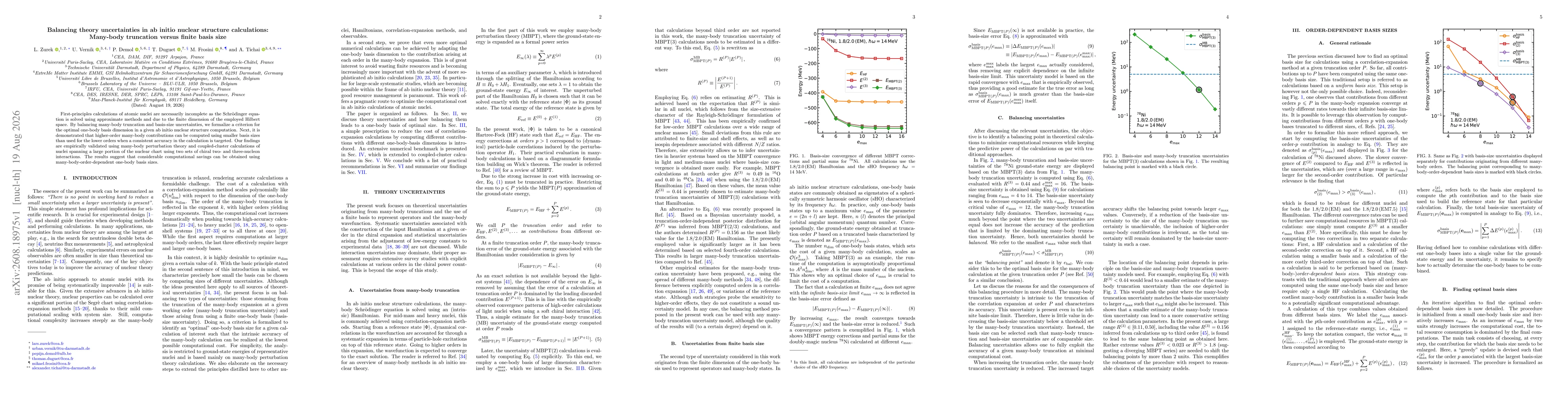 Thumbnail for Balancing theory uncertainties in ab initio nuclear structure calculations: Many-body truncation versus finite basis size