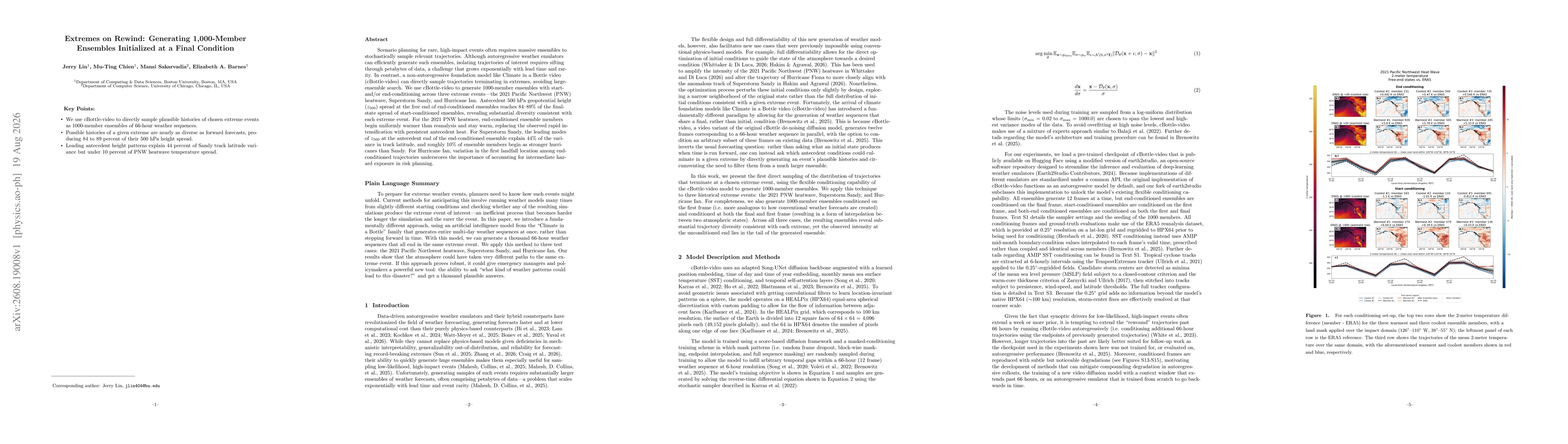 Thumbnail for Extremes on Rewind: Generating 1,000-Member Ensembles Initialized at a Final Condition