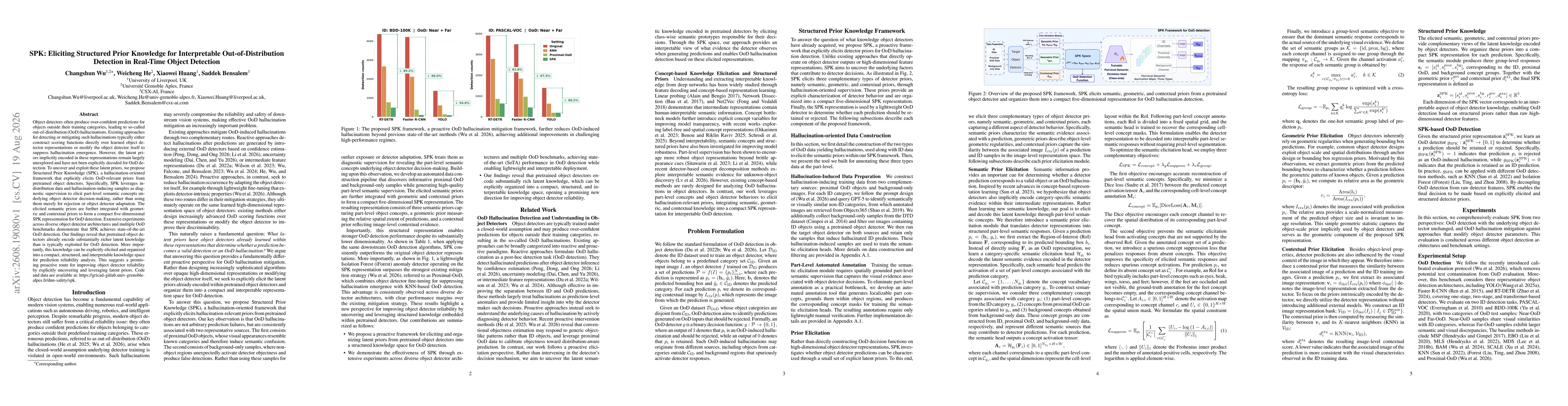 Thumbnail for SPK: Eliciting Structured Prior Knowledge for Interpretable Out-of-Distribution Detection in Real-Time Object Detection