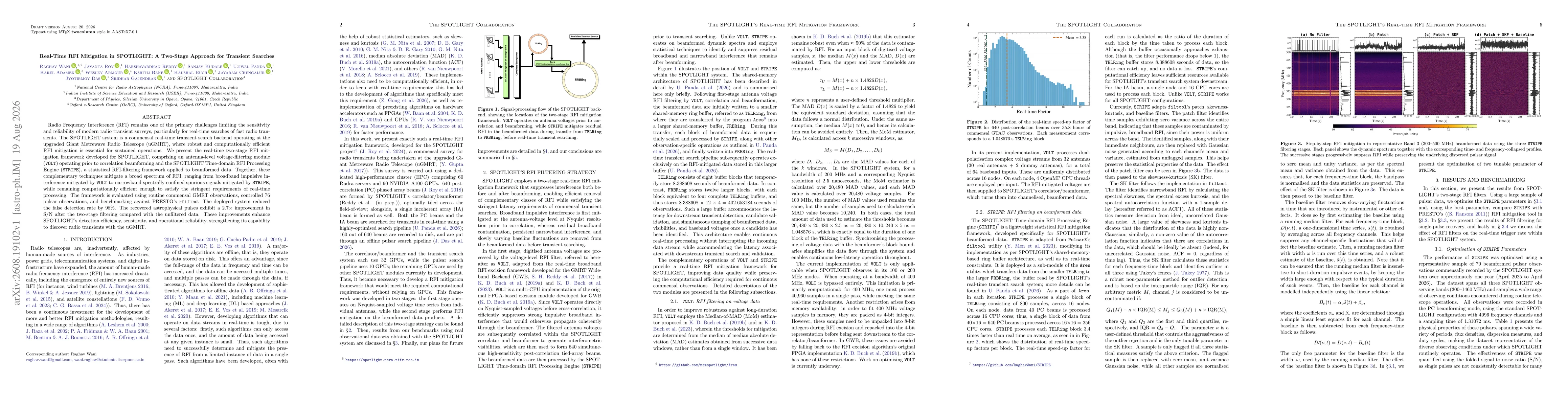 Thumbnail for Real-Time RFI Mitigation in SPOTLIGHT: A Two-Stage Approach for Transient Searches