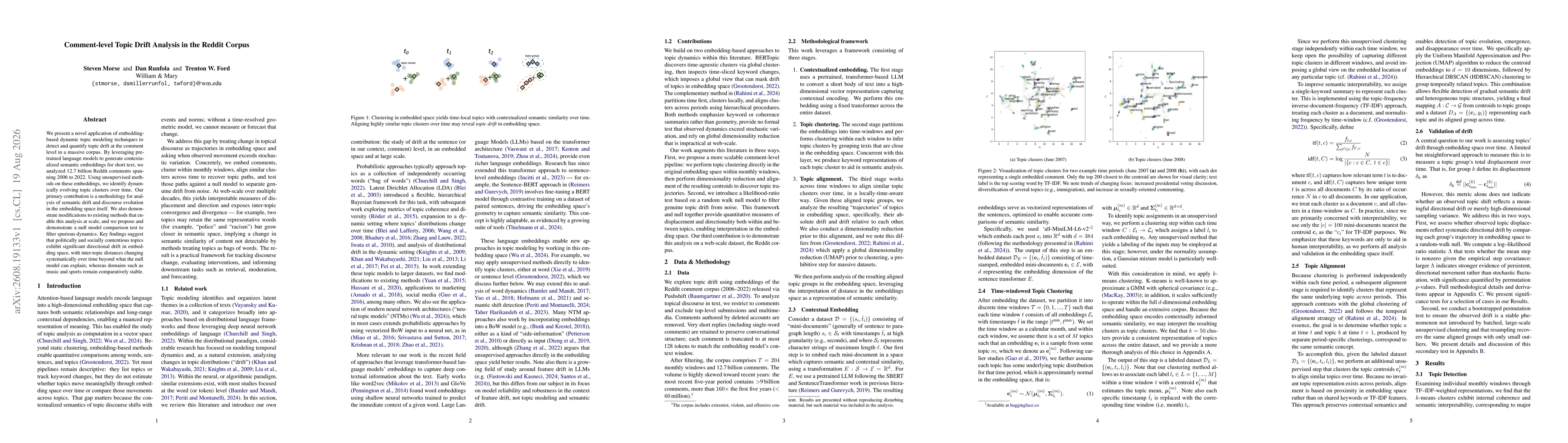 Thumbnail for Comment-level Topic Drift Analysis in the Reddit Corpus