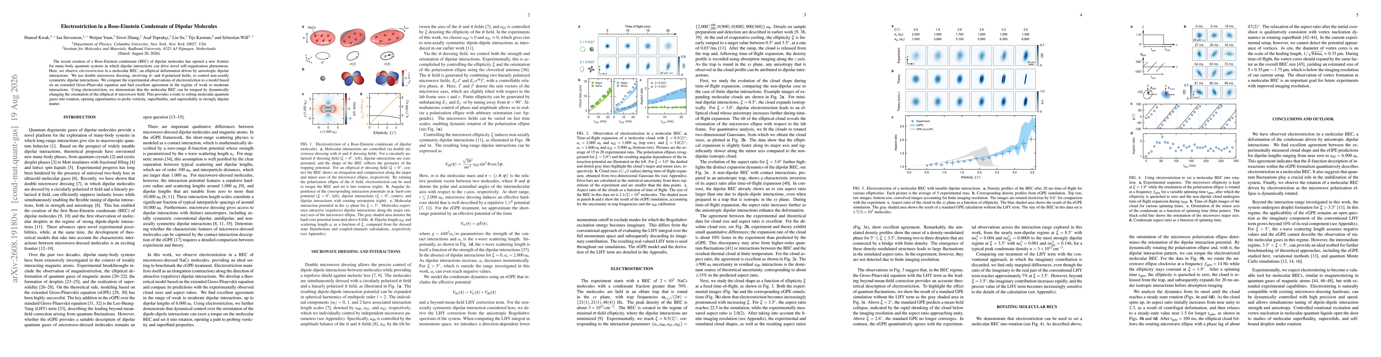 Thumbnail for Electrostriction in a Bose-Einstein Condensate of Dipolar Molecules