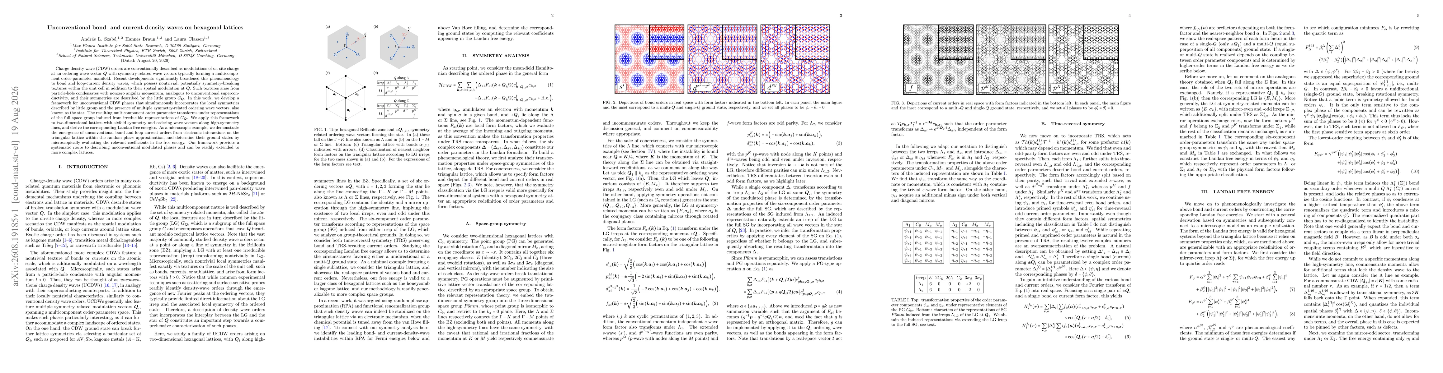 Thumbnail for Unconventional bond- and current-density waves on hexagonal lattices