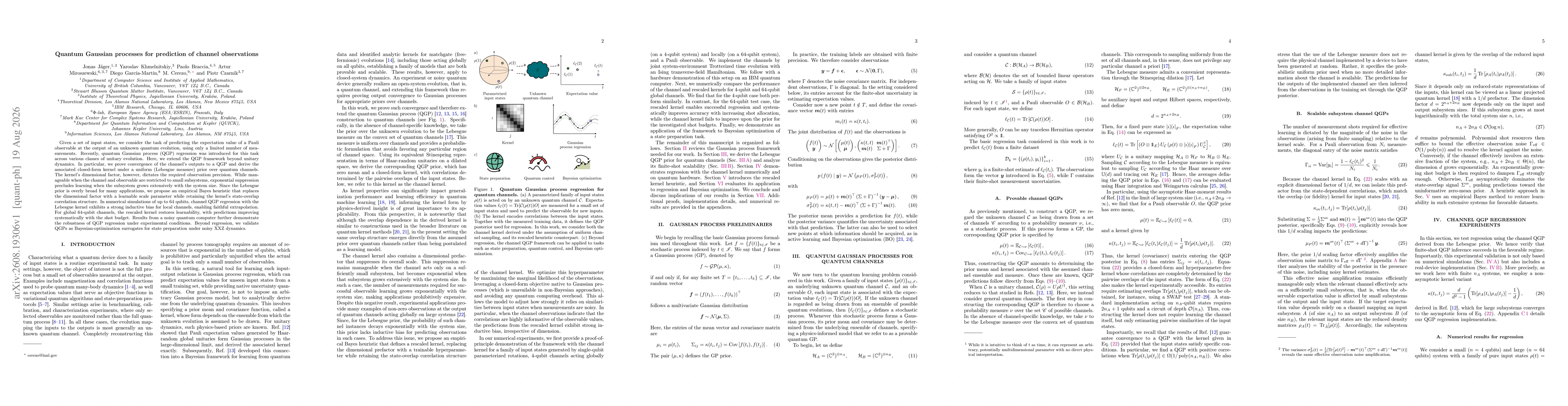 Thumbnail for Quantum Gaussian processes for prediction of channel observations