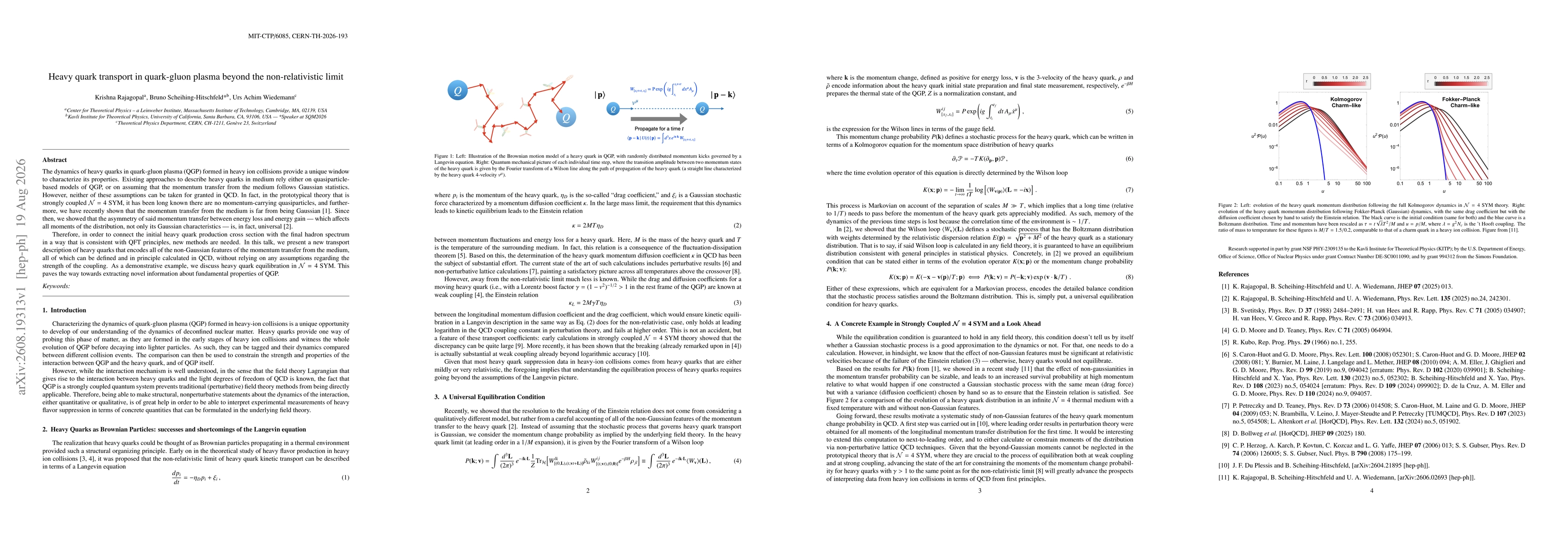 Thumbnail for Heavy quark transport in quark-gluon plasma beyond the non-relativistic limit