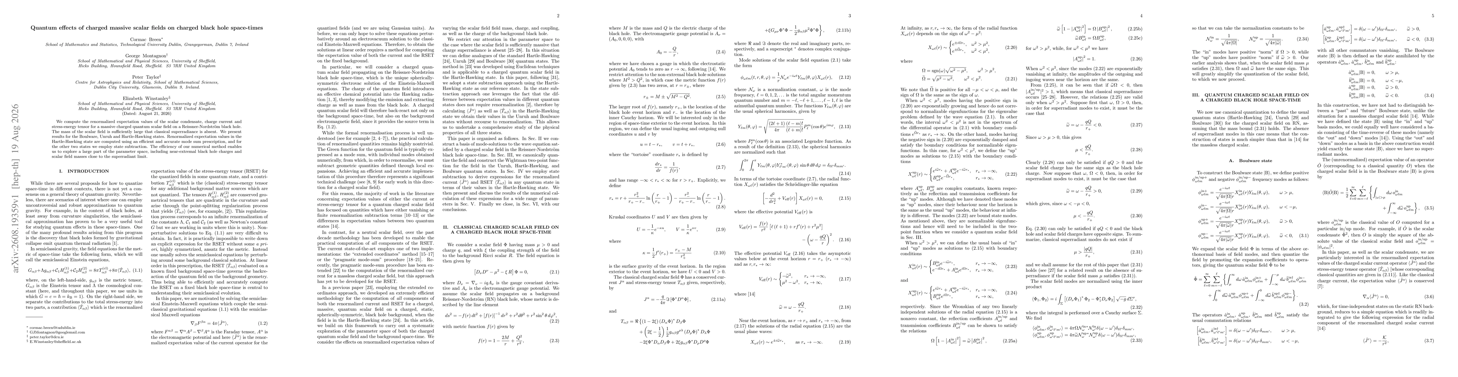 Thumbnail for Quantum effects of charged massive scalar fields on charged black hole space-times