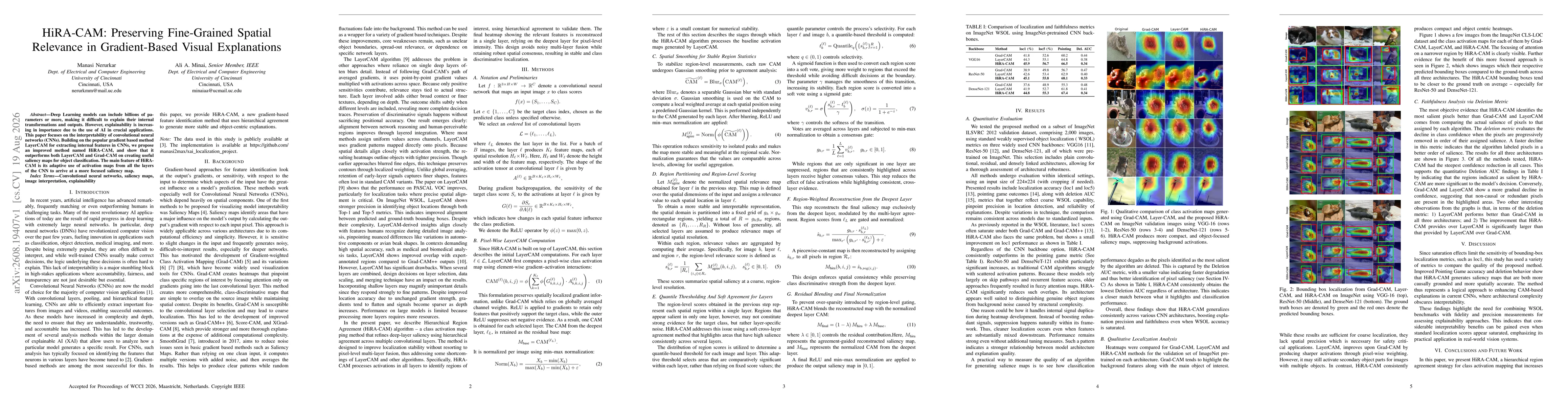 Thumbnail for HiRA-CAM: Preserving Fine-Grained Spatial Relevance in Gradient-Based Visual Explanations