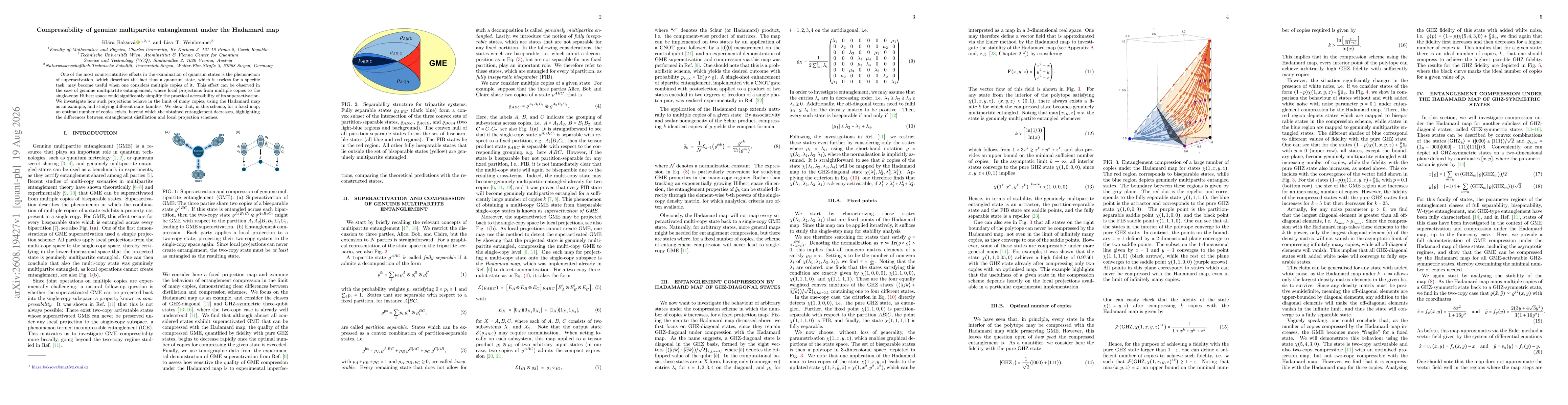 Thumbnail for Compressibility of genuine multipartite entanglement under the Hadamard map