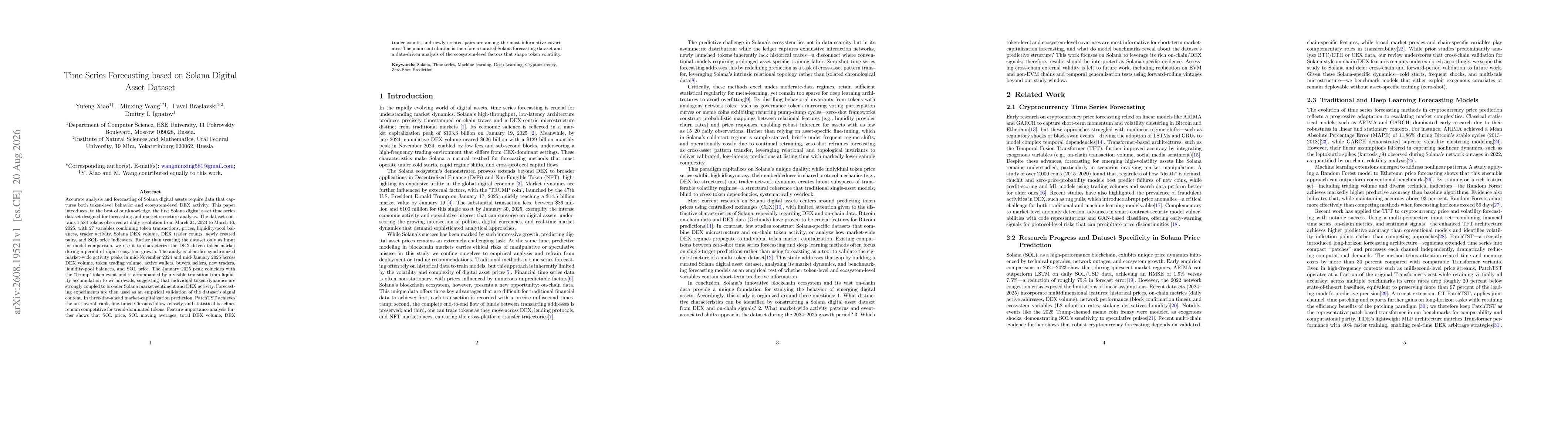 Thumbnail for Time Series Forecasting based on Solana Digital Asset Dataset