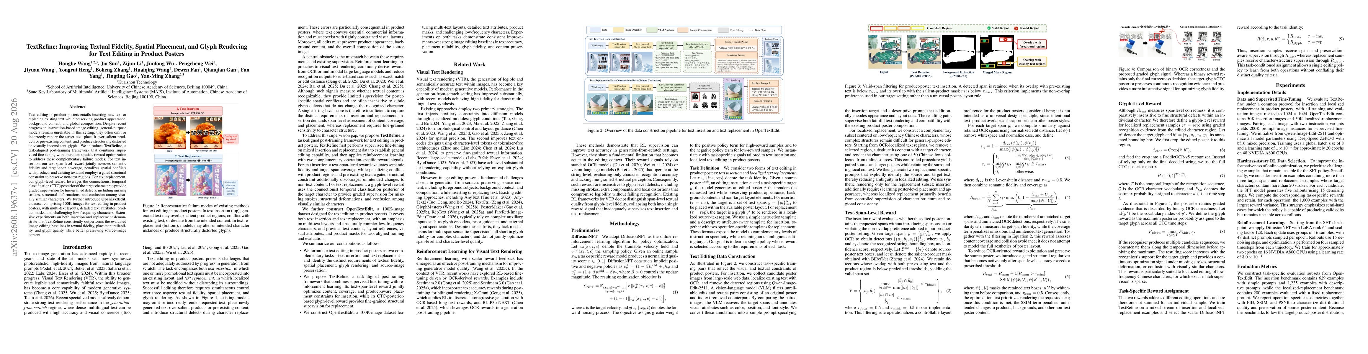 Thumbnail for TextRefine: Improving Textual Fidelity, Spatial Placement, and Glyph Rendering for Text Editing in Product Posters