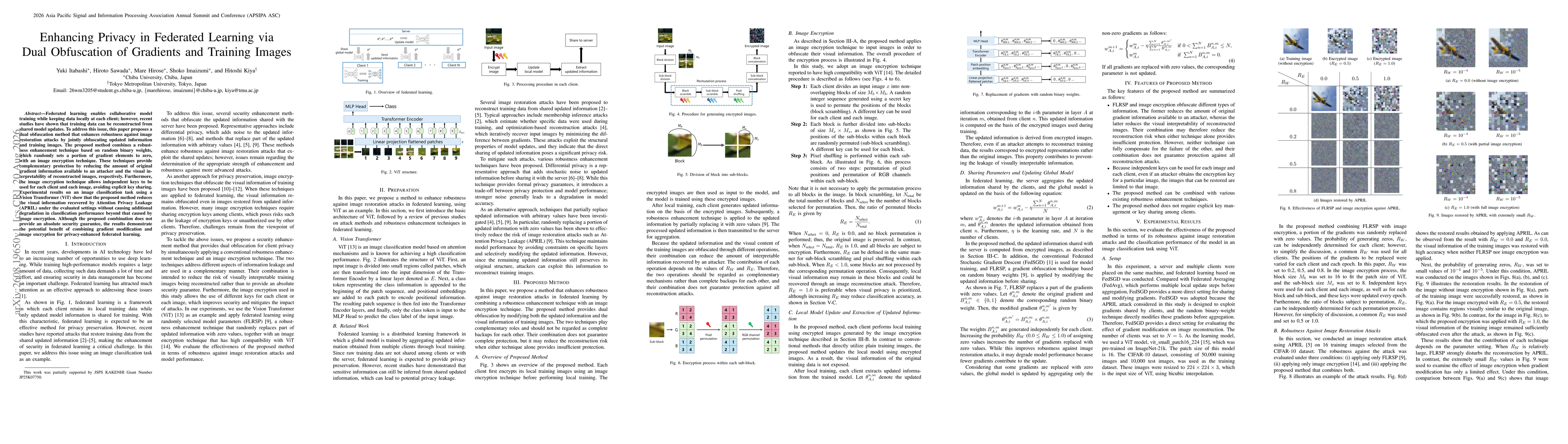 Thumbnail for Enhancing Privacy in Federated Learning via Dual Obfuscation of Gradients and Training Images
