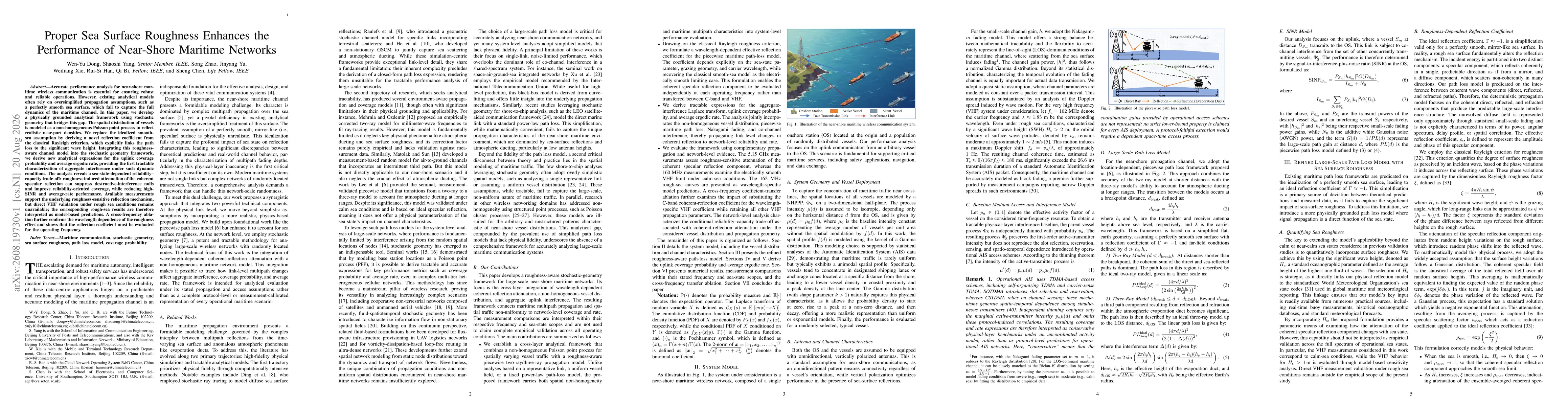 Thumbnail for Proper Sea Surface Roughness Enhances the Performance of Near-Shore Maritime Networks